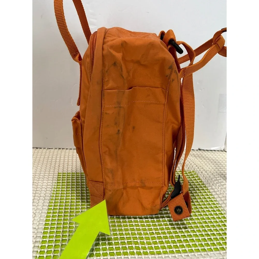 Fjallraven Kanken Mini Backpack Orange Vinylon F 23561 Everyday Bag
